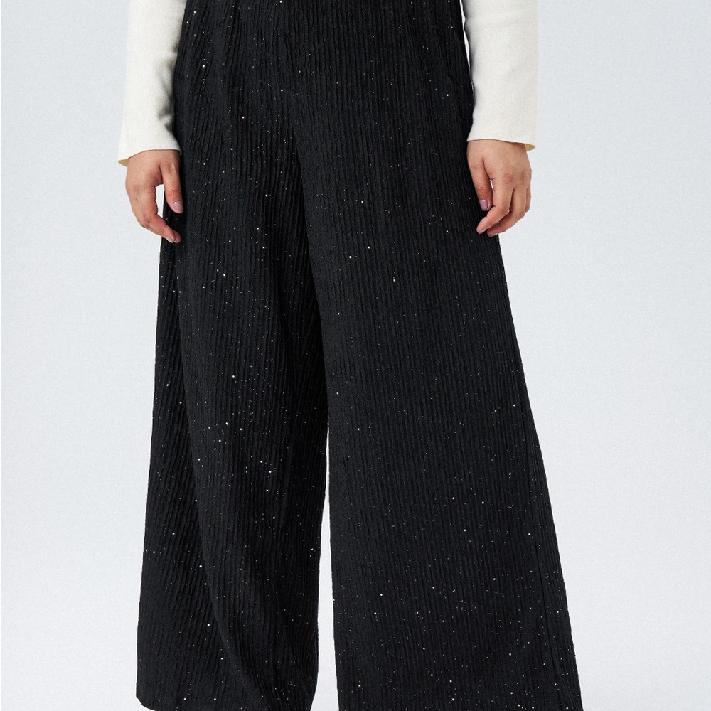 Elegant Black Wide-Leg Pants